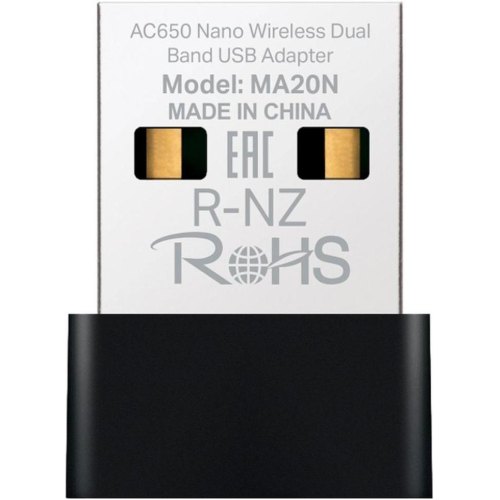 Бездротовий адаптер Wi-Fi Mercusys MA20N, USB