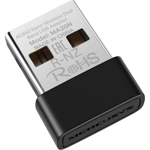 Бездротовий адаптер Wi-Fi Mercusys MA20N, USB