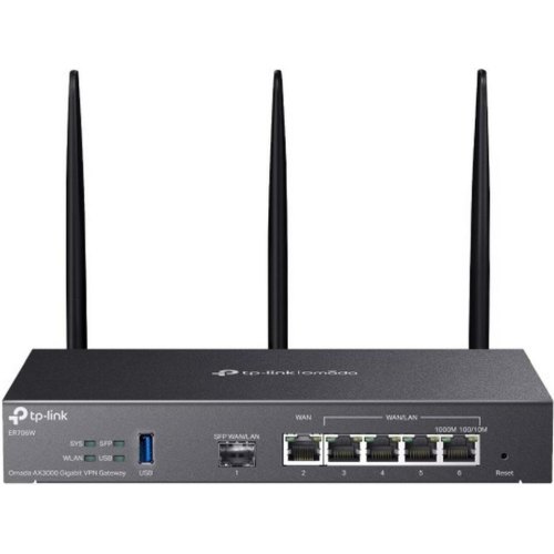 Маршрутизатор мультисервісний TP-Link ER706W, AX3000, 4xGE LAN/WAN, 1xGE WAN, 1xSFP, 1xUSB3.0