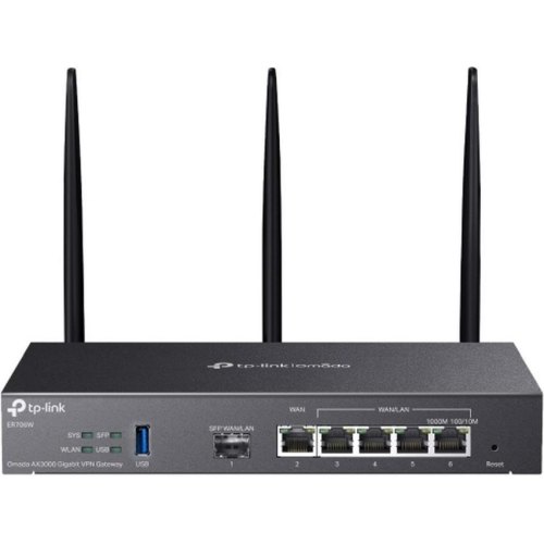 Маршрутизатор мультисервісний TP-Link ER706W, AX3000, 4xGE LAN/WAN, 1xGE WAN, 1xSFP, 1xUSB3.0