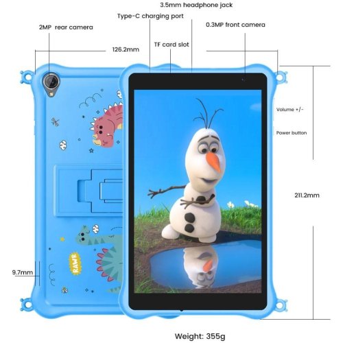 Планшет Blackview Tab 50 Kids 8 3/64GB Wi-Fi Blue (6931548314035)
