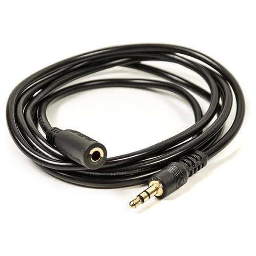 Аудіокабель PowerPlant, 3.5мм (M) - 3.5мм (F), 1.5м (CA910823)