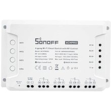 Розумний перемикач Sonoff, чотириканальний, Wi-Fi, RF433MHz (4CHPROR3)