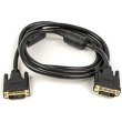 Відеокабель PowerPlant, DVI-D 24M-24M, 1.5м, з двома феритами, чорний (CA910854)