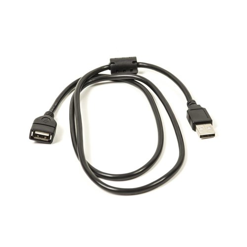 Кабель PowerPlant, USB Type-A (F) - USB Type-A (M), USB 2.0, 1м, з феритом (CA910694)
