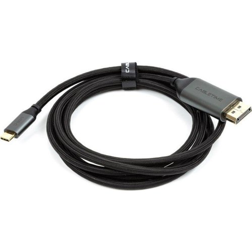 Кабель Cabletime, USB Type-C - DisplayPort, 4K, Ultra HD, 1.8м, v1.2 (CA913305)