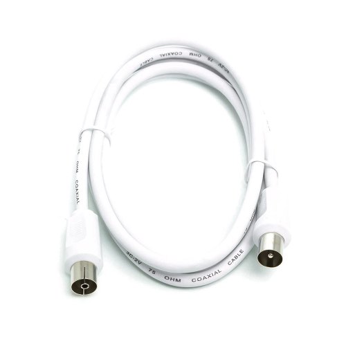 Кабель коаксіальний PowerPlant, AV, 75 Ом, 1.5м, білий (CA911950)