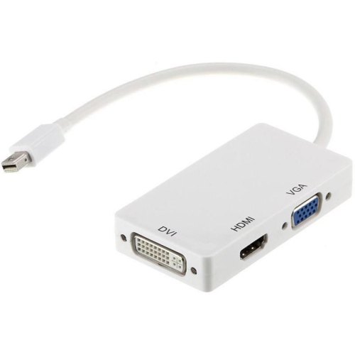 Перехідник PowerPlant, mini DisplayPort (Thunderbolt) - HDMI/DVI/VGA (CA910946)