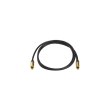 Кабель коаксіальний PowerPlant RCA 26AWG, 1м, чорний (CA911752)