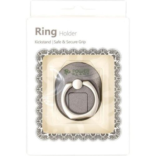 Тримач-кільце для смартфонів PowerPlant, чорний (CA910311)