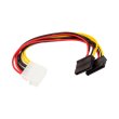 Перехідник живлення PowerPlant, Molex - 2xSATA, 0.15м (CA913060)
