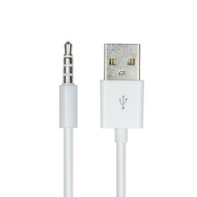 Кабель-перехідник PowerPlant, USB Type-A (M) - 4pin Jack 3.5мм, для iPod Shuffle, 0.15м (CA912827)