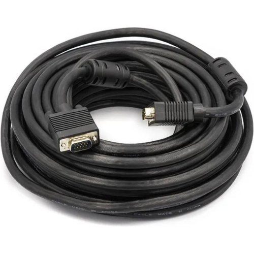 Відеокабель PowerPlant, VGA-VGA, 10м, з двома феритами (CA911042)