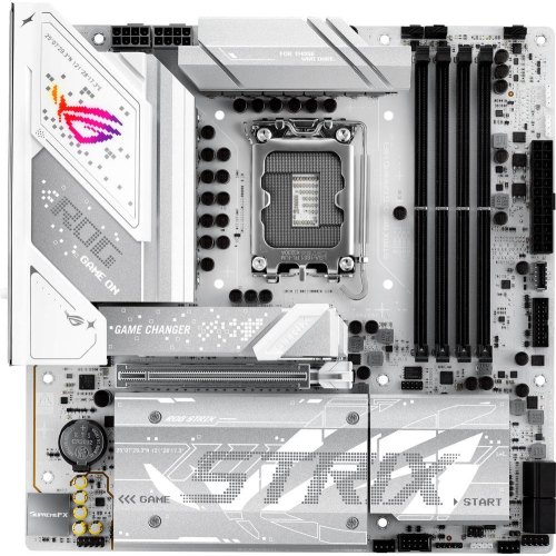 Материнcька плата ASUS ROG STRIX B860-G GAMING WIFI, s1851, B860, mATX, 4xDDR5, M.2, DP/HDMI/USB Type-C, Wi-Fi, Bluetooth, біла