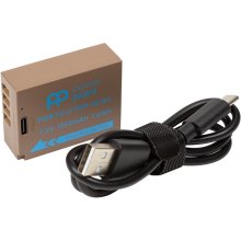 Акумулятор PowerPlant, для Fujifilm TNP-W126, 1050mAh, з кабелем USB Type-C (CB971268)