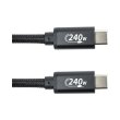 Кабель San Guan, USB Type-C - USB Type-C PD 240W, 3м, чорний (CA914128)