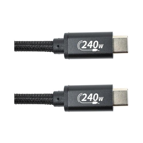 Кабель San Guan, USB Type-C - USB Type-C PD 240W, 3м, чорний (CA914128)