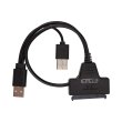 Кабель PowerPlant, USB 2.0 Type-A - Slimline SATA II 7+6Pin (CA914852)