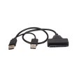 Кабель PowerPlant, USB 2.0 Type-A - Slimline SATA II 7+6Pin (CA914852)