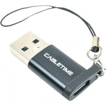 Перехідник Cabletime, USB 3.0 Type-A (M) - USB Type-C (F), OTG (CA913701)