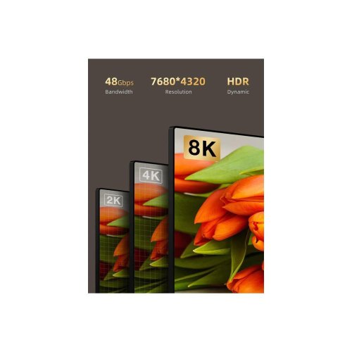 Кабель CableTime, HDMI - HDMI, AOC, 8K, 60Hz, 48Gbps, v2.1, 100м (CA914555)
