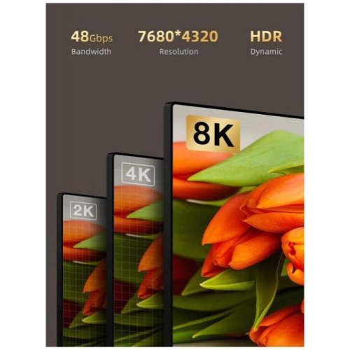Кабель CableTime, HDMI - HDMI, AOC, 8K, 60Hz, 48Gbps, v2.1, 30м (CA914050)