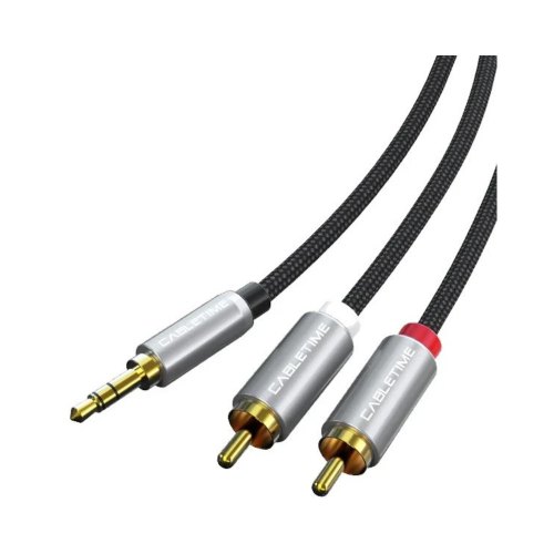 Аудіокабель CableTime, 3.5мм - 2xRCA, 3м (CA914067)