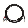 Аудіокабель CableTime, 3.5мм - 2xRCA, 3м (CA914067)