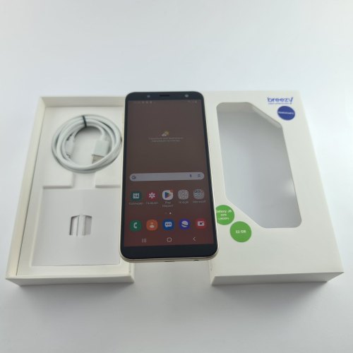 Смартфон Samsung Galaxy J6 2018 (J600F) 32Gb Gold (SM-J600FZDDSEK) USED **