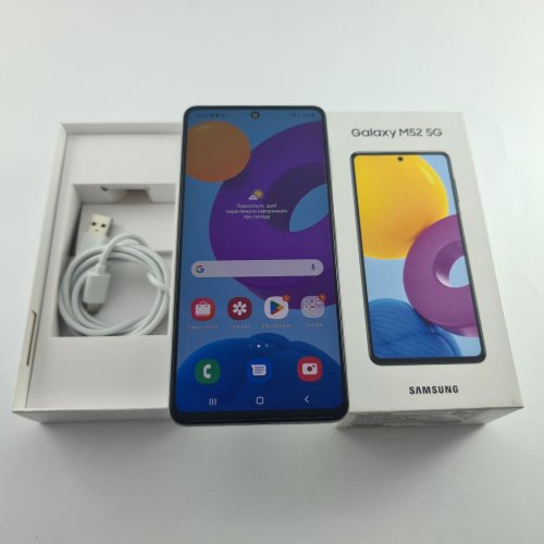 Смартфон Samsung Galaxy M52 5G (M526B) 128Gb White (SM-M526BZWHSEK) USED **