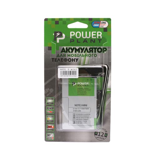 Акумулятор для телефону PowerPlant, для Samsung Galaxy Note 3 mini (EB-B800BC), 3100mAh (DV00DV6162)