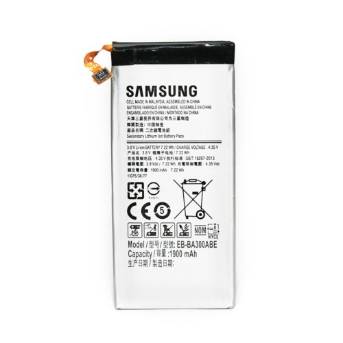 Акумулятор для телефону PowerPlant, для Samsung Galaxy A3 (EB-BA300ABE), 1900mAh (DV00DV6263)
