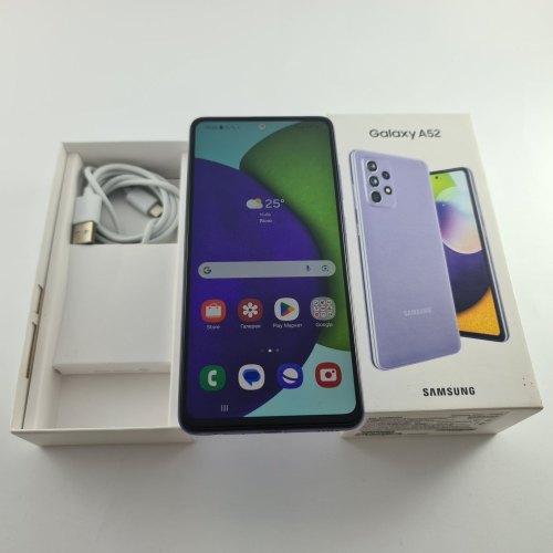 Смартфон Samsung Galaxy A52 (A525F) 128Gb Light Violet (SM-A525FLVDSEK) USED **