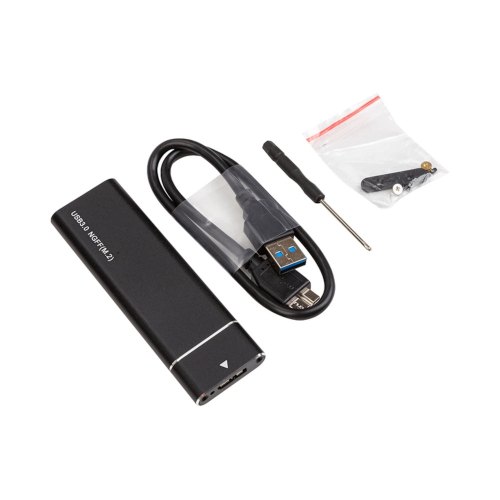 Зовнішня кишеня PowerPlant, для M.2 NGFF SSD, USB 3.0 (HC380435)