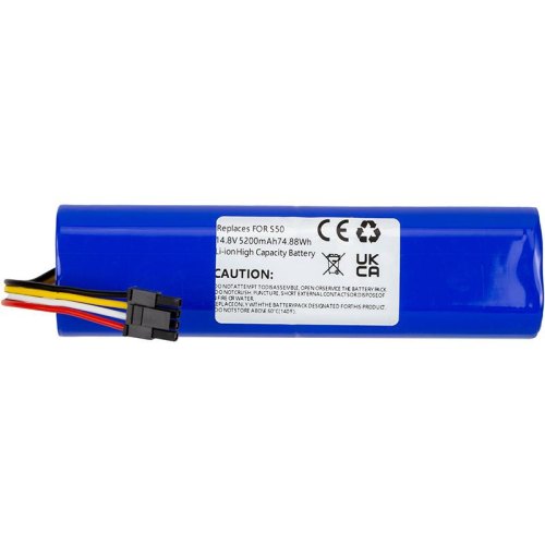 Акумулятор для пилососа PowerPlant, для Xiaomi 1C, S50, 14.8V, 5200mAh (TB921621)