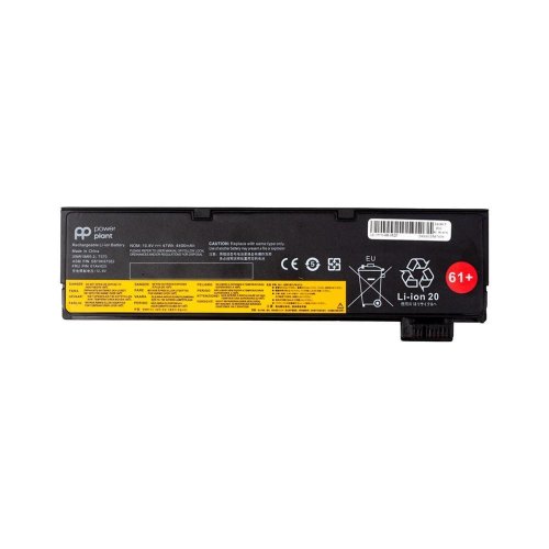 Акумулятор для ноутбуків PowerPlant, для Lenovo ThinkPad T570 (SB10K97582), 10.8V, 4400mAh (NB482344)