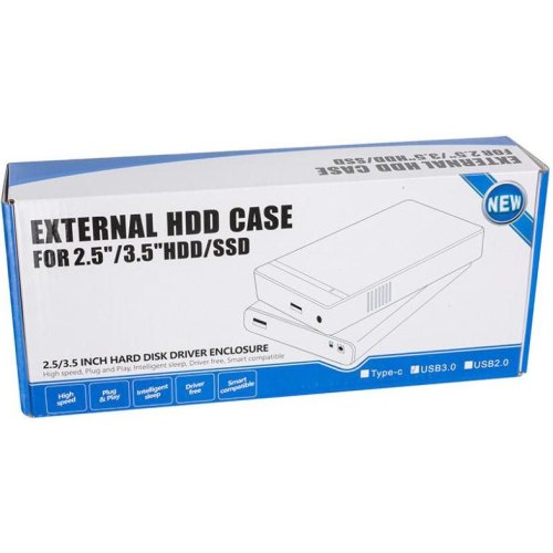 Зовнішня кишеня PowerPlant, для 2.5/3.5 HDD, USB 3.0 (HC380404)