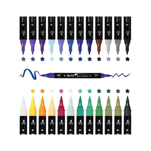 Акрилові маркери Arrtx AACM-03-24B, 24 кольори (LC303304)