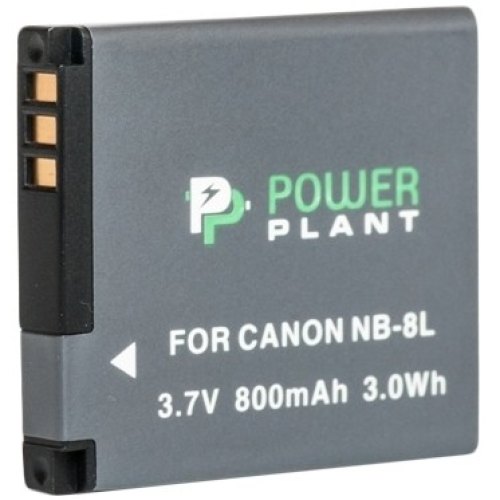 Акумулятор для фото-/відеокамер PowerPlant, для Canon NB-8L, 800mAh (DV00DV1256)