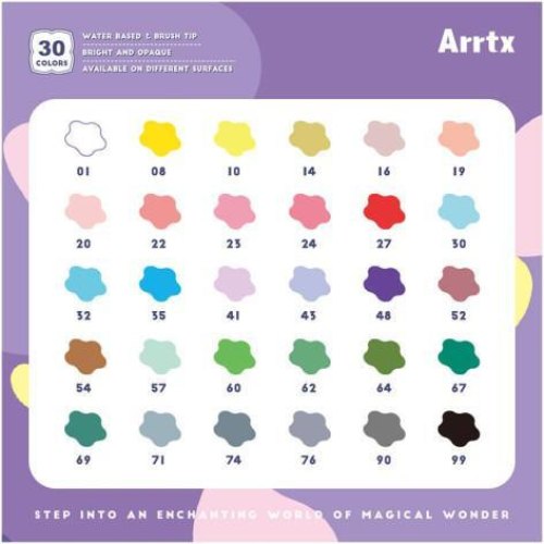 Акрилові маркери Arrtx AACM-0530A, 30 кольорів (LC303144)