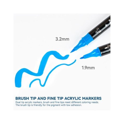 Акрилові маркери Arrtx AACM-03-32, 32 кольори (LC302802)