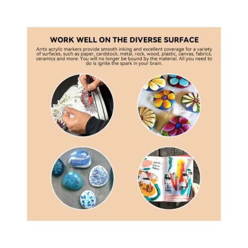Акрилові маркери Arrtx AACM-03-32, 32 кольори (LC302802)