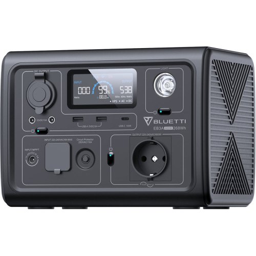 Зарядна станція Bluetti EB3A, 268Wh, 74444mAh, 600W (PB930784)