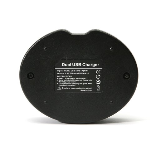 Зарядний пристрій для акумуляторів PowerPlant Dual, для Canon NB-12L (DV00DV3404)