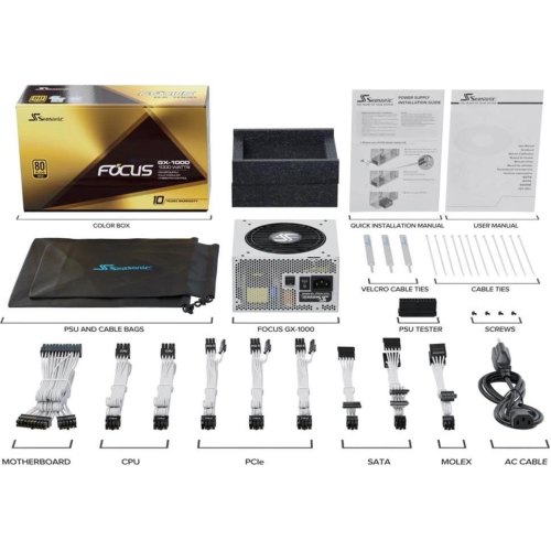 Блок живлення Seasonic Focus GX 1000W White (FOCUS-GX-1000-WHITE)