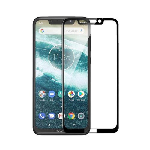 Захисне скло Full screen PowerPlant, для Motorola One Power, Black