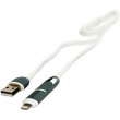 Кабель PowerPlant, 2в1, USB 2.0 Type-A(M) - Lightning/Micro USB, Quick Charge, 2A, 1м, білий (KD00AS1292)