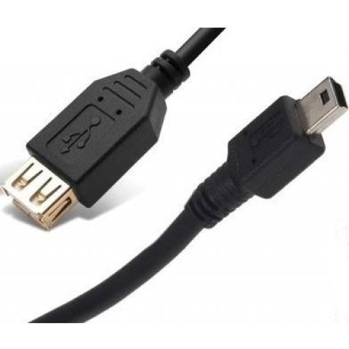 Кабель PowerPlant, USB 2.0 Type-A(F) - Mini USB, OTG, 0.1м (KD00AS1234)