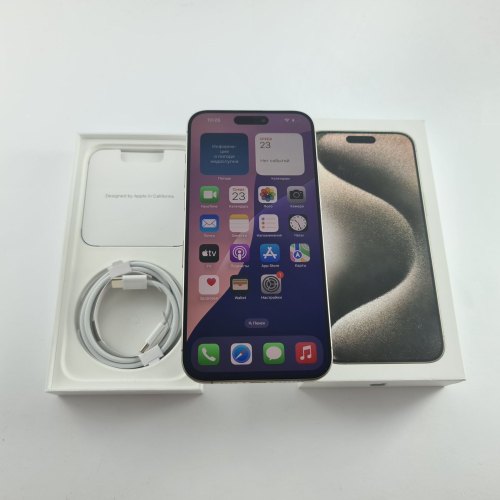 Смартфон iPhone 15 Pro Max 512GB Natural Titanium,Model A3106 USED **