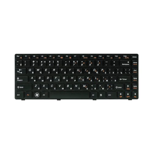 Клавіатура для ноутбука PowerPlant, для IBM/Lenovo IdeaPad G480, фрейм, чорна (KB311880)